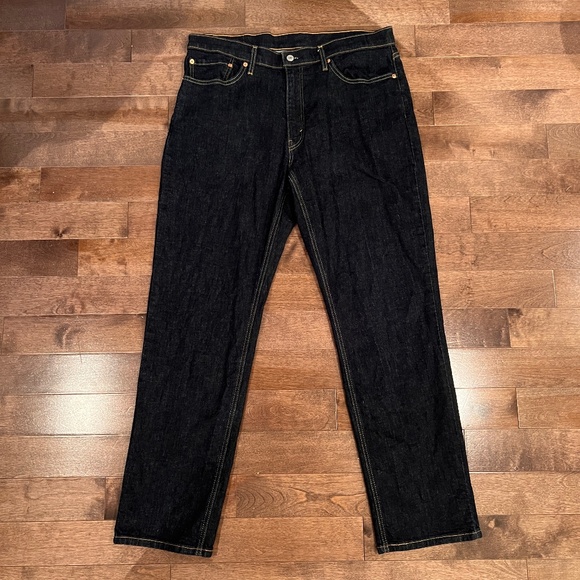 Levi's 541 Athletic Taper Dark Blue Denim Jeans - W36 L34 - Picture 2 of 7